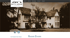 Desktop Screenshot of gettyhouse.org