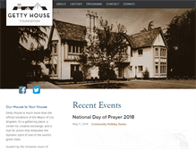 Tablet Screenshot of gettyhouse.org